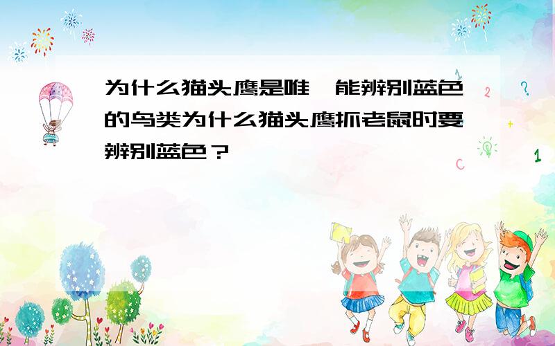 为什么猫头鹰是唯一能辨别蓝色的鸟类为什么猫头鹰抓老鼠时要辨别蓝色？