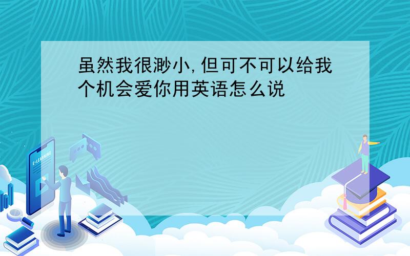 虽然我很渺小,但可不可以给我个机会爱你用英语怎么说