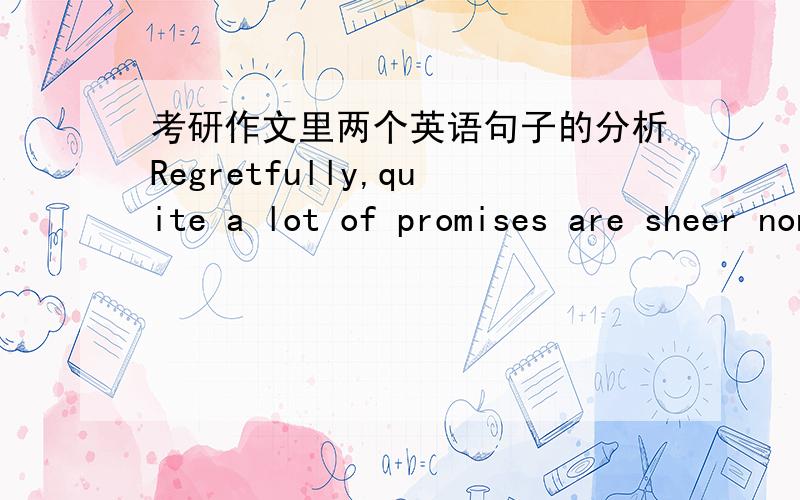 考研作文里两个英语句子的分析Regretfully,quite a lot of promises are sheer nonsense,just as the hen inthe given cartoon commits herself to lay eggs which are round without.commit oneself to 不是加doing么?这里用不定式对吗?第