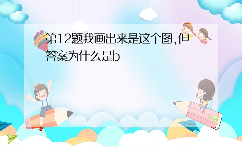 第12题我画出来是这个图,但答案为什么是b