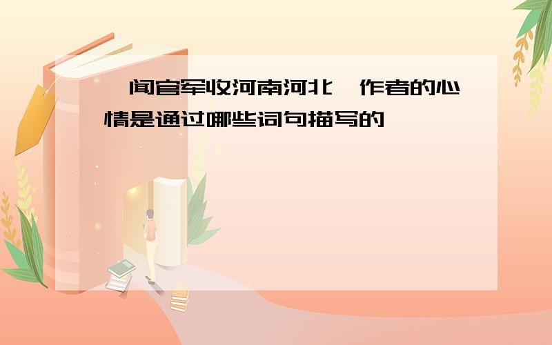 《闻官军收河南河北》作者的心情是通过哪些词句描写的