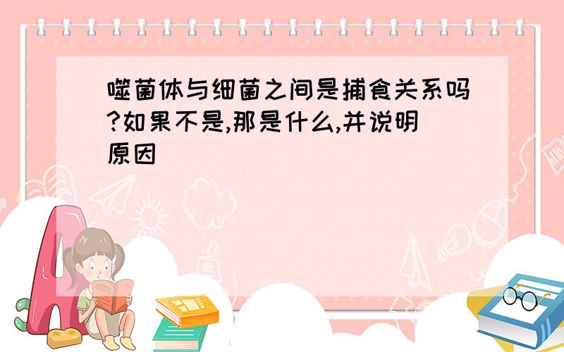 噬菌体与细菌之间是捕食关系吗?如果不是,那是什么,并说明原因