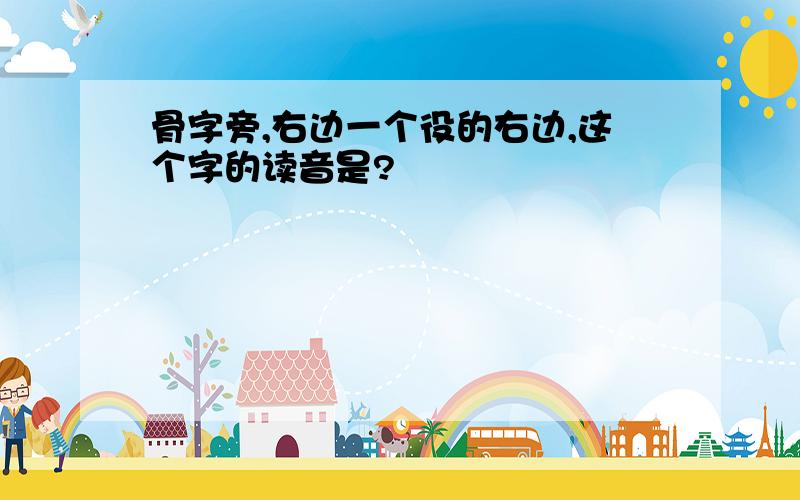 骨字旁,右边一个役的右边,这个字的读音是?