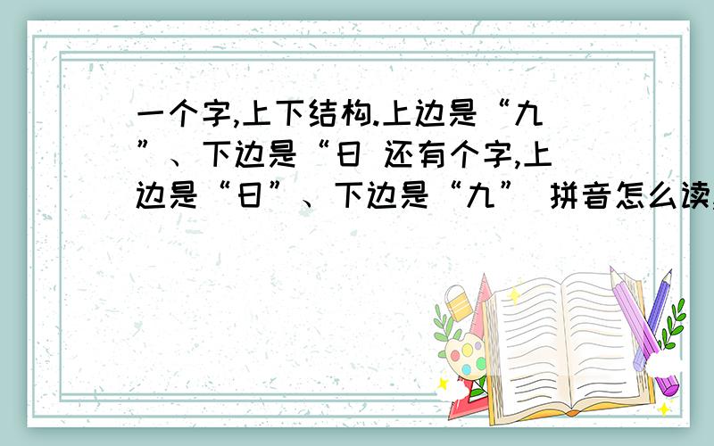 一个字,上下结构.上边是“九”、下边是“日 还有个字,上边是“日”、下边是“九” 拼音怎么读,两个字两个字加一起啥意思