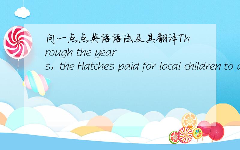 问一点点英语语法及其翻译Through the years, the Hatches paid for local children to attend summer camp when their parents (40)_____ not afford it. “Ish and Arlene never asked whether you needed anything,” says their friend Sand Van Weel