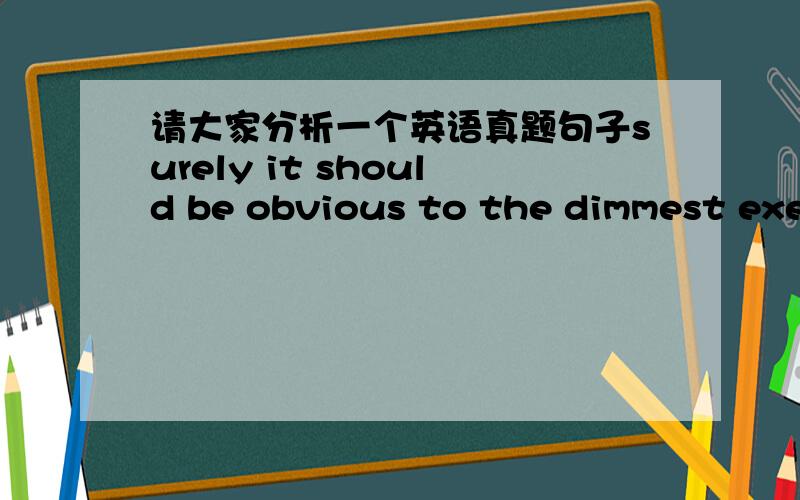 请大家分析一个英语真题句子surely it should be obvious to the dimmest executive that trust,that most valuable of economic assets ,is easily destroyed and hugely expensive to restore.两个that各是什么成分和意思