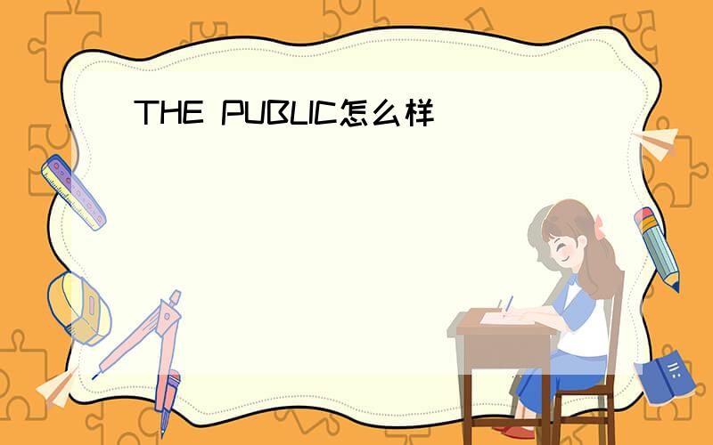 THE PUBLIC怎么样