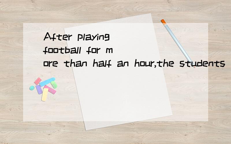 After playing football for more than half an hour,the students took ________rest.Aa few minute”s B a few minutes” Ca little minute”s Da little minutes”