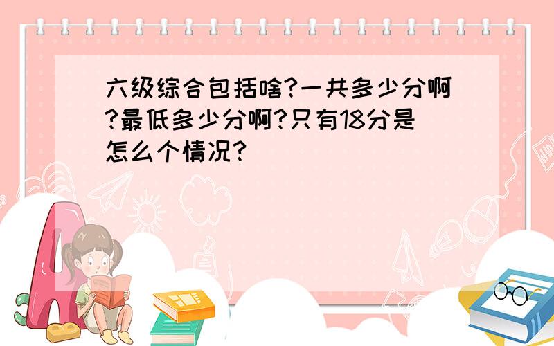 六级综合包括啥?一共多少分啊?最低多少分啊?只有18分是怎么个情况?