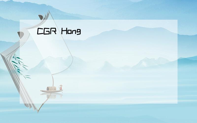 CGR Hong