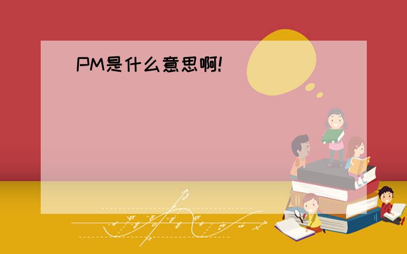 PM是什么意思啊!