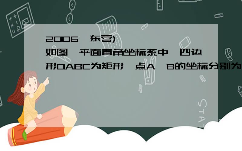 2006•东营)如图,平面直角坐标系中,四边形OABC为矩形,点A,B的坐标分别为(4,0),(4,3),动2006&#8226;东营)如图,平面直角坐标系中,四边形OABC为矩形,点A,B的坐标分别为(4,0),(4,3),动点M,N分别从O,B同