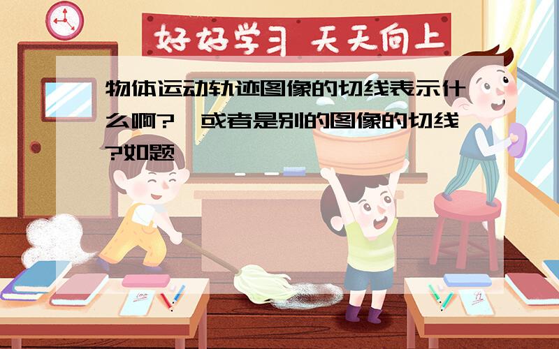 物体运动轨迹图像的切线表示什么啊?、或者是别的图像的切线?如题