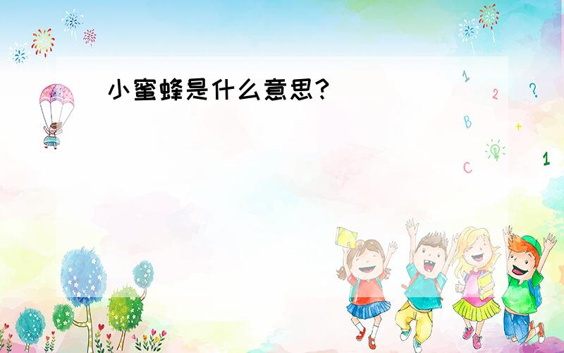 小蜜蜂是什么意思?