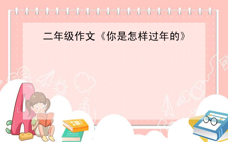 二年级作文《你是怎样过年的》