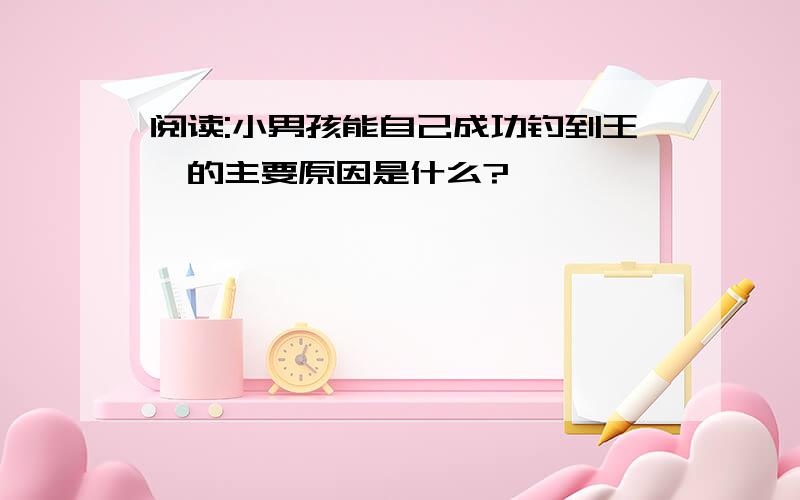 阅读:小男孩能自己成功钓到王銈的主要原因是什么?