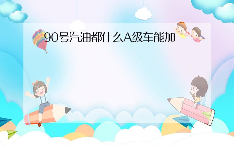 90号汽油都什么A级车能加