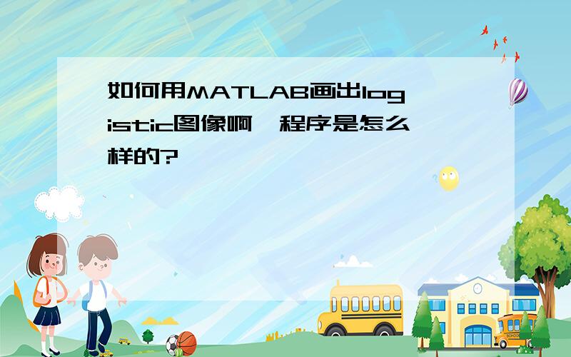 如何用MATLAB画出logistic图像啊,程序是怎么样的?