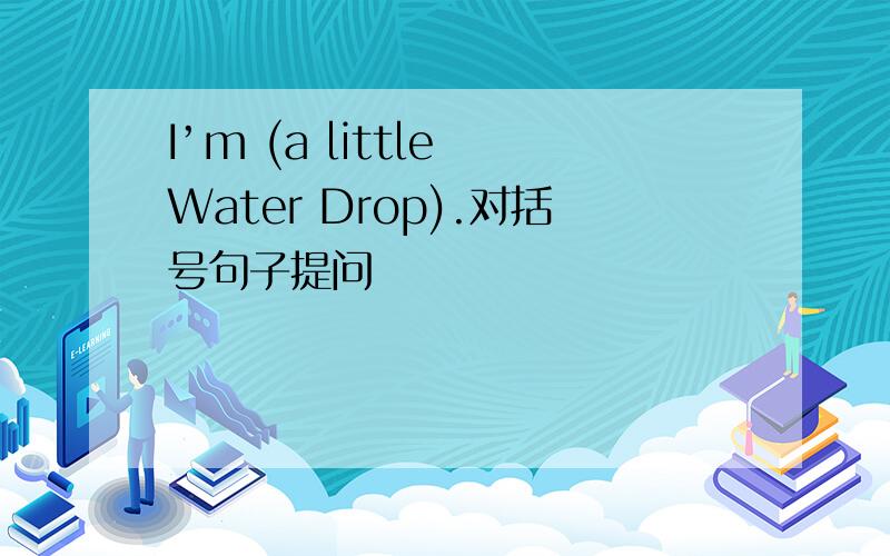 I’m (a little Water Drop).对括号句子提问