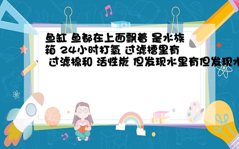 鱼缸 鱼都在上面飘着 是水族箱 24小时打氧 过滤槽里有 过滤棉和 活性炭 但发现水里有但发现水里有微小的白点 很多,跟气泡一样 仔细看 还不是  是什么造成的   怎么解决?我不要一些没用的