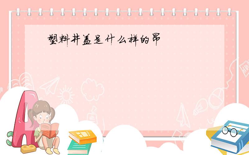 塑料井盖是什么样的昂