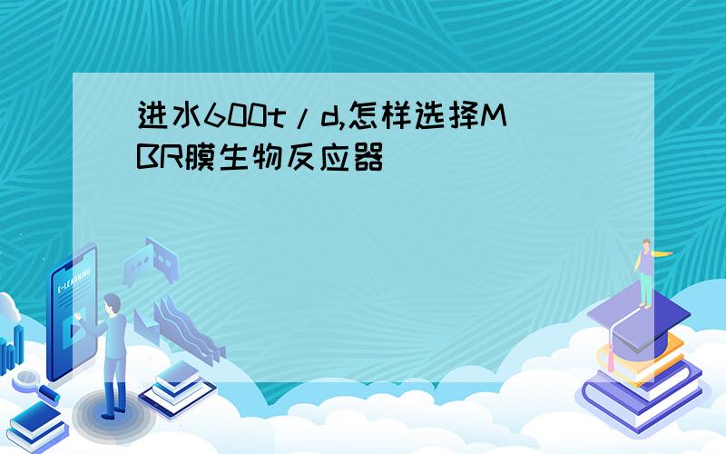 进水600t/d,怎样选择MBR膜生物反应器