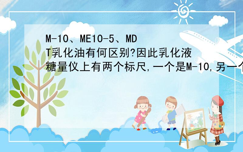 M-10、ME10-5、MDT乳化油有何区别?因此乳化液糖量仪上有两个标尺,一个是M-10,另一个是MDT,而根据国家标准命名规则这两种型号均找不到,十分困惑?