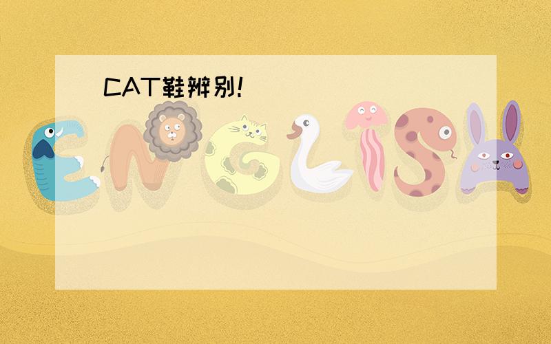 CAT鞋辨别!