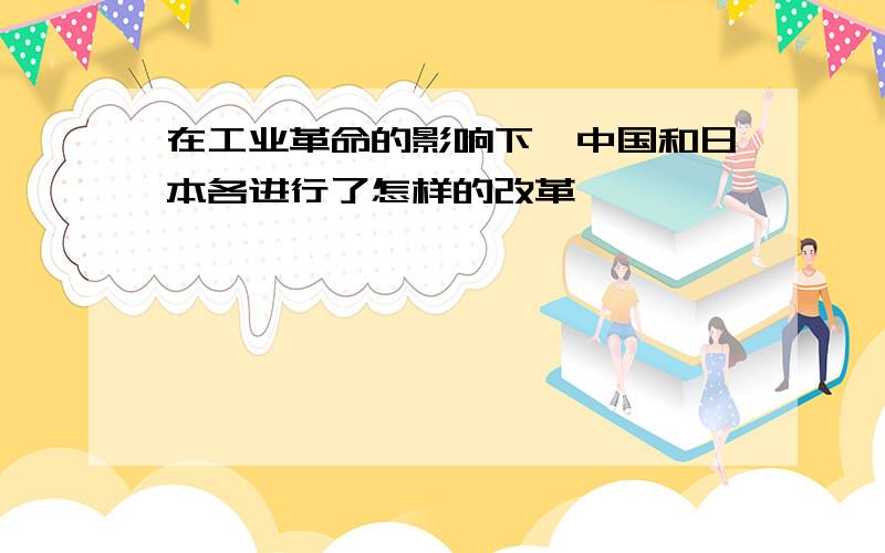 在工业革命的影响下,中国和日本各进行了怎样的改革