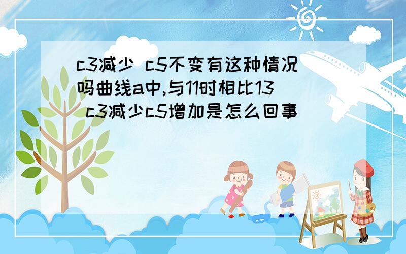 c3减少 c5不变有这种情况吗曲线a中,与11时相比13 c3减少c5增加是怎么回事