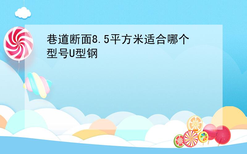 巷道断面8.5平方米适合哪个型号U型钢