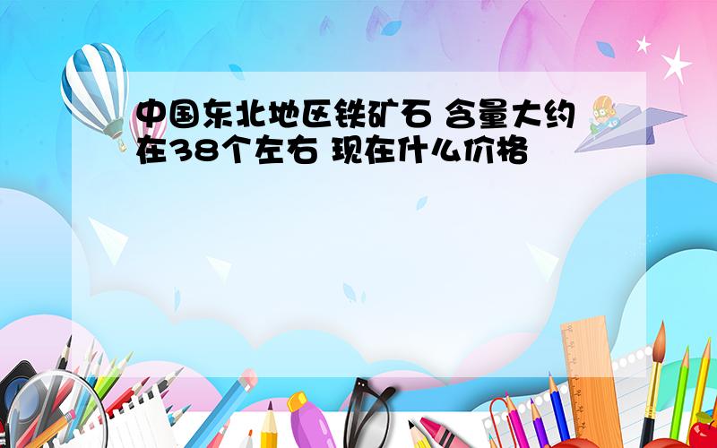 中国东北地区铁矿石 含量大约在38个左右 现在什么价格