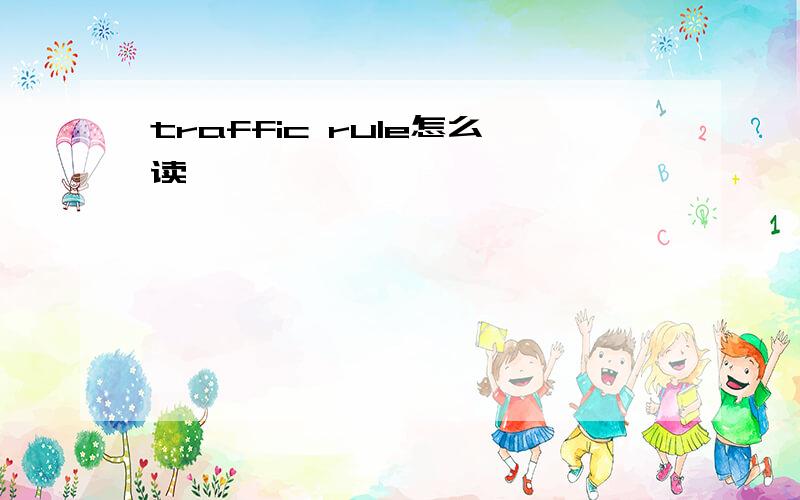 traffic rule怎么读