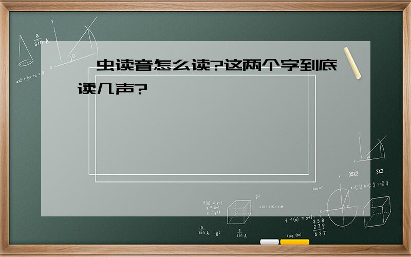 蜱虫读音怎么读?这两个字到底读几声?