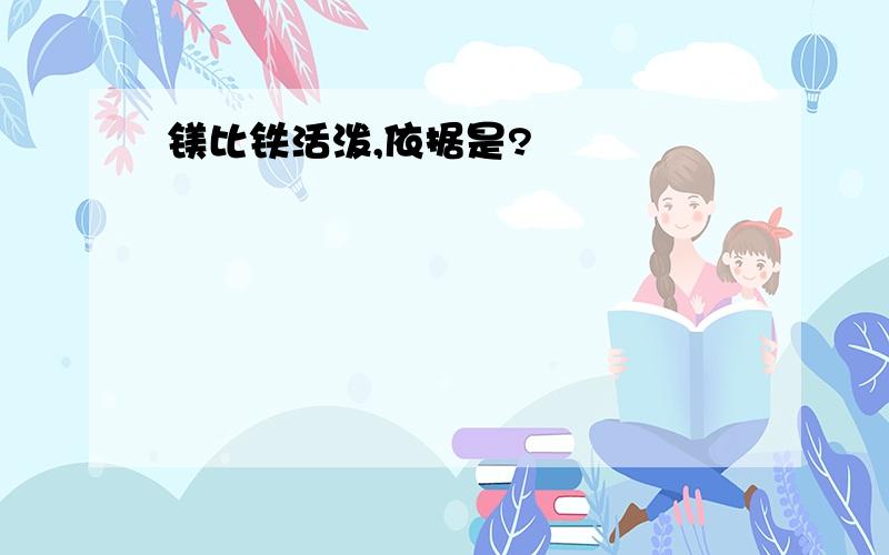 镁比铁活泼,依据是?