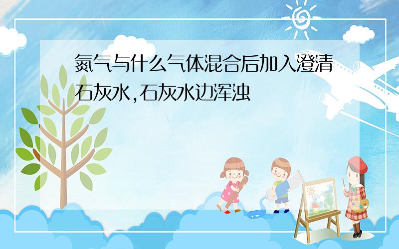 氮气与什么气体混合后加入澄清石灰水,石灰水边浑浊