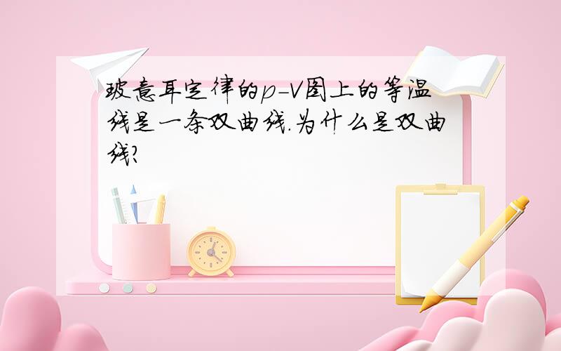 玻意耳定律的p-V图上的等温线是一条双曲线.为什么是双曲线?