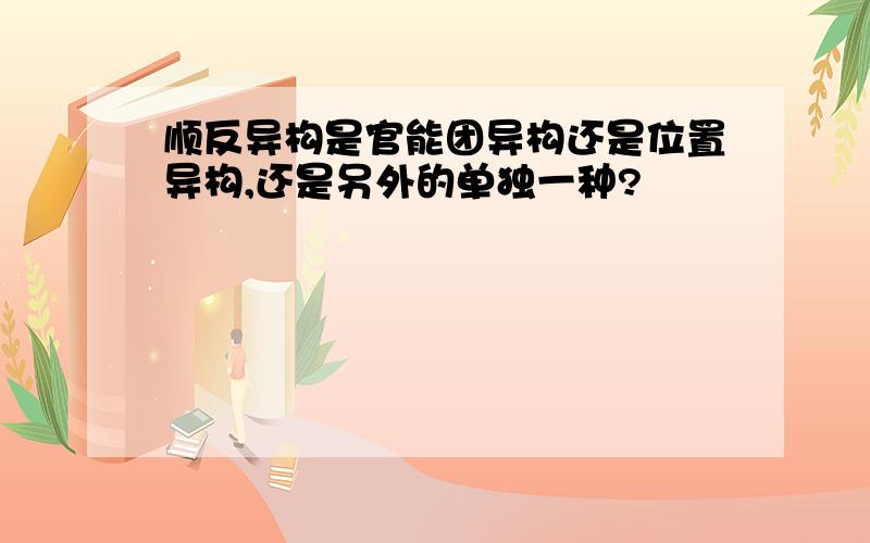 顺反异构是官能团异构还是位置异构,还是另外的单独一种?