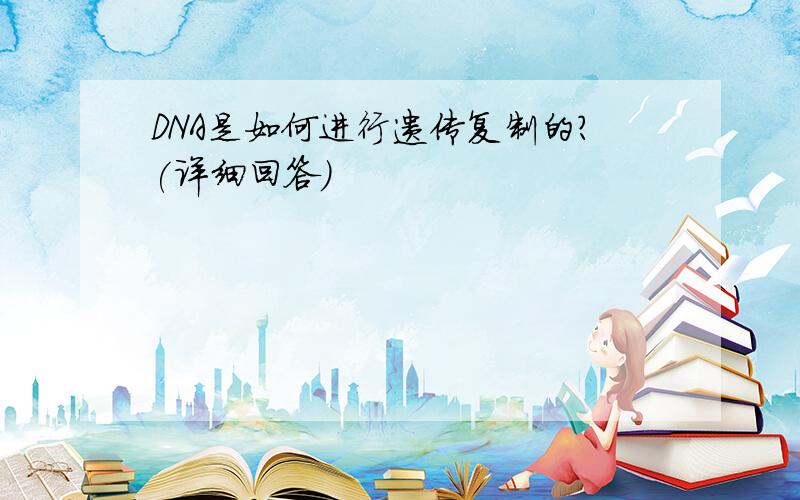 DNA是如何进行遗传复制的?(详细回答)