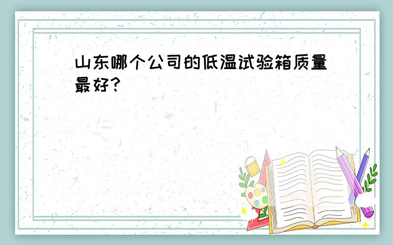 山东哪个公司的低温试验箱质量最好?