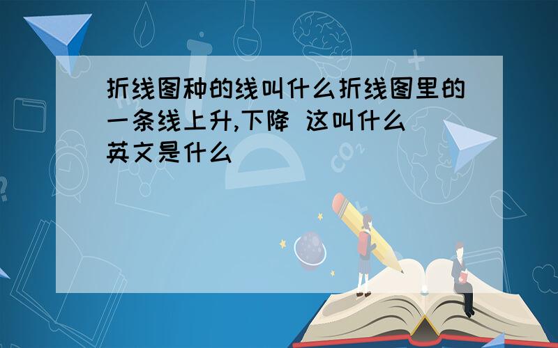 折线图种的线叫什么折线图里的一条线上升,下降 这叫什么 英文是什么