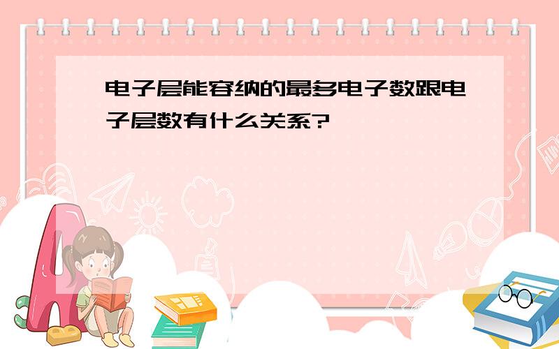 电子层能容纳的最多电子数跟电子层数有什么关系?