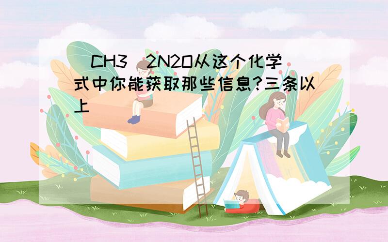 (CH3)2N2O从这个化学式中你能获取那些信息?三条以上