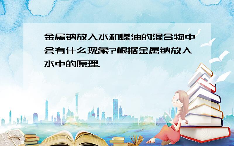 金属钠放入水和煤油的混合物中会有什么现象?根据金属钠放入水中的原理.