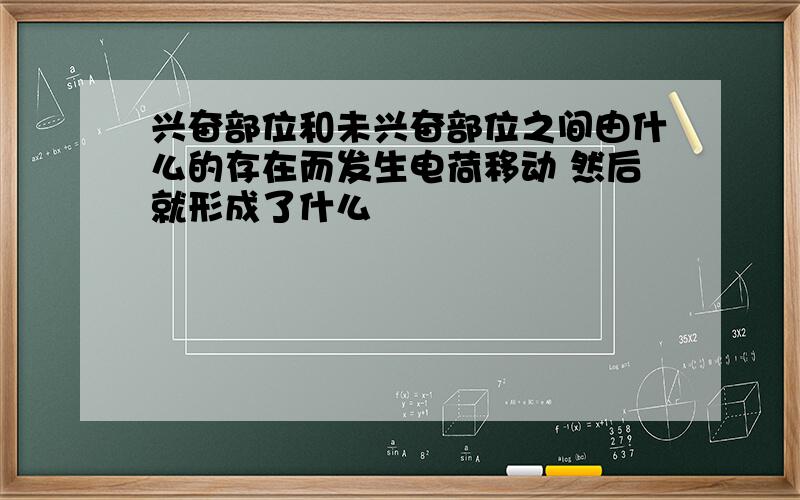 兴奋部位和未兴奋部位之间由什么的存在而发生电荷移动 然后就形成了什么