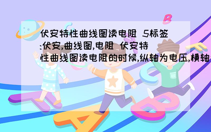 伏安特性曲线图读电阻 5标签:伏安,曲线图,电阻 伏安特性曲线图读电阻的时候,纵轴为电压,横轴为电流.画出的斜率增大的曲线读某点电阻的时候,是按该点的电压除以电流即该点到原点的斜率