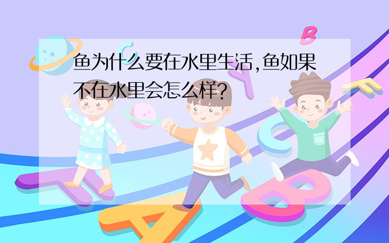 鱼为什么要在水里生活,鱼如果不在水里会怎么样?