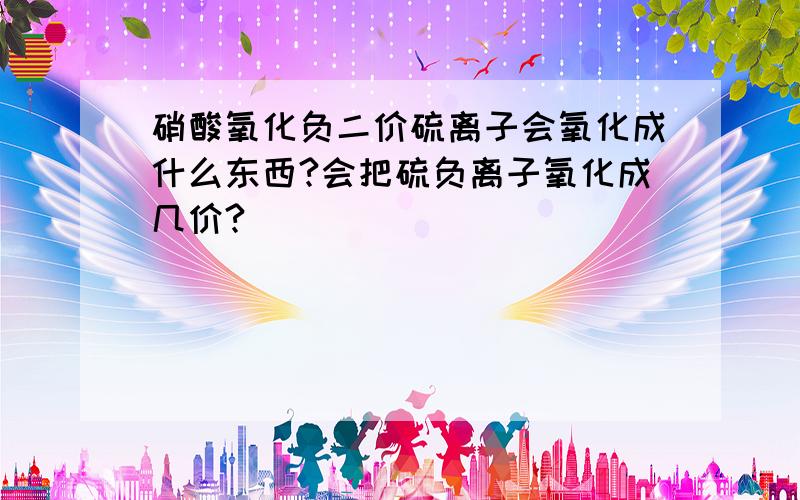 硝酸氧化负二价硫离子会氧化成什么东西?会把硫负离子氧化成几价?