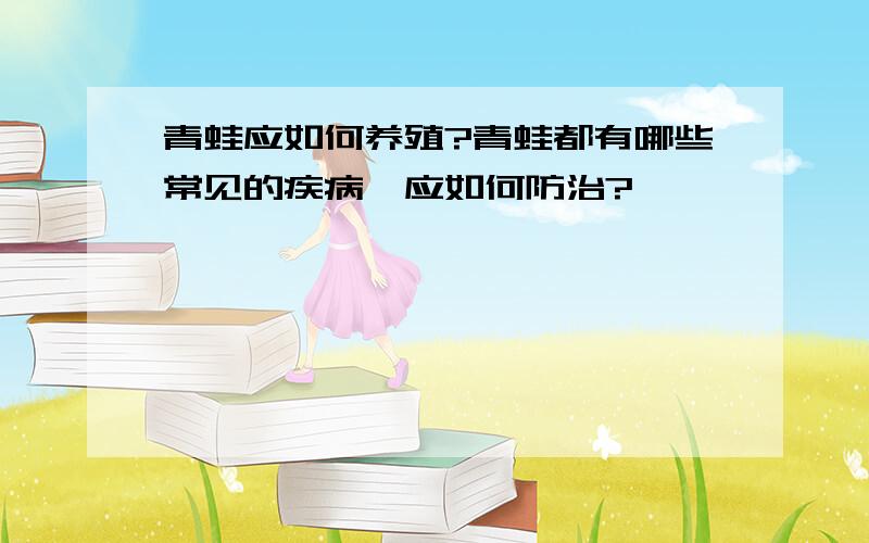 青蛙应如何养殖?青蛙都有哪些常见的疾病,应如何防治?