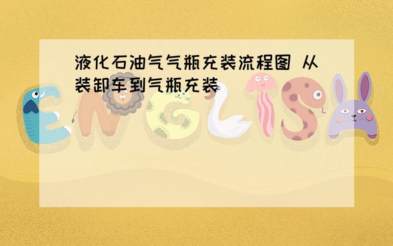 液化石油气气瓶充装流程图 从装卸车到气瓶充装